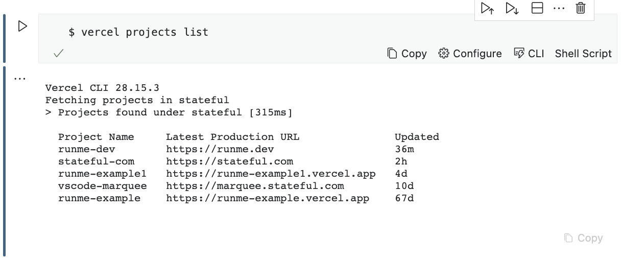 interactive execution in vs code